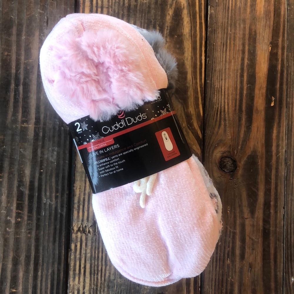 “Cuddl Duds”- 2 pair (pink and cheetah colors)